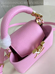 Louis Vuitton LV Mini Capucines Pink Bag 21cm - 3