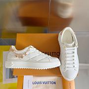 Louis Vuitton LV White Time Out Sneaker  - 1