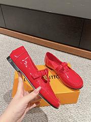 Louis Vuitton LV Soho Flat Mary Jane Red  - 5