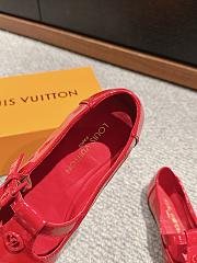 Louis Vuitton LV Soho Flat Mary Jane Red  - 4