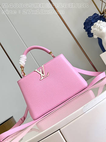 Louis Vuitton LV Capucines Bag BB Pink 27cm