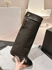 Chanel Black Long Boots - 5