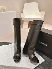 Chanel Black Long Boots - 4