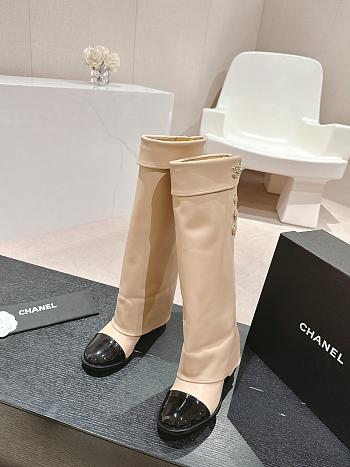 Chanel Beige Long Boots