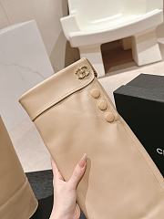 Chanel Beige Long Boots - 2