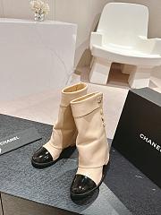 Chanel Beige Short Boots - 4