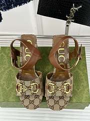 Gucci Brown Sandal Heel 8cm - 4