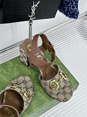 Gucci Brown Sandal Heel 8cm - 2