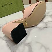 Gucci Women's Slide Sandal With Horsebit Pink 8cm - 4