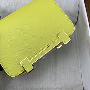 Hermes Geta Yellow Chevre 20cm - 3