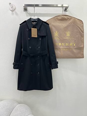 Burberry Long Coat Black Trench