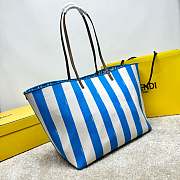 Fendi Large Roll Reversible Shopper Light Blue 35x32x19.5cm - 2