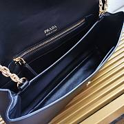 Prada Soft Black Leather Shoulder Bag 35x18x10.5cm - 6