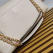 Prada Soft Beige Leather Shoulder Bag 35x18x10.5cm - 2