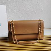 Prada Soft Caramel Leather Shoulder Bag 35x18x10.5cm - 1