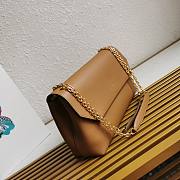 Prada Soft Caramel Leather Shoulder Bag 35x18x10.5cm - 4
