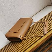 Prada Soft Caramel Leather Shoulder Bag 35x18x10.5cm - 3