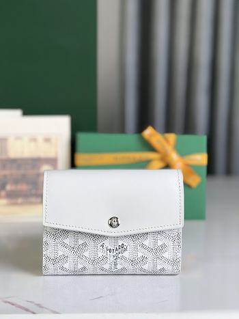 Goyard Wallet White 12×2.5×9.3cm