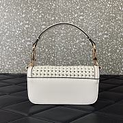 Valentino Alltime Foldover Top Shoulder Bag White 19x10.5x5cm - 4