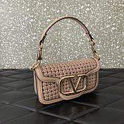Valentino Alltime Foldover Top Shoulder Bag Pink 19x10.5x5cm - 2