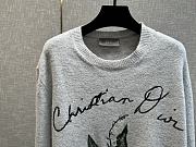 Dior Lily of the Valley Sweater Gray Jersey - 5