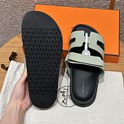 Hermes Paris Chypre Green Sandals - 5