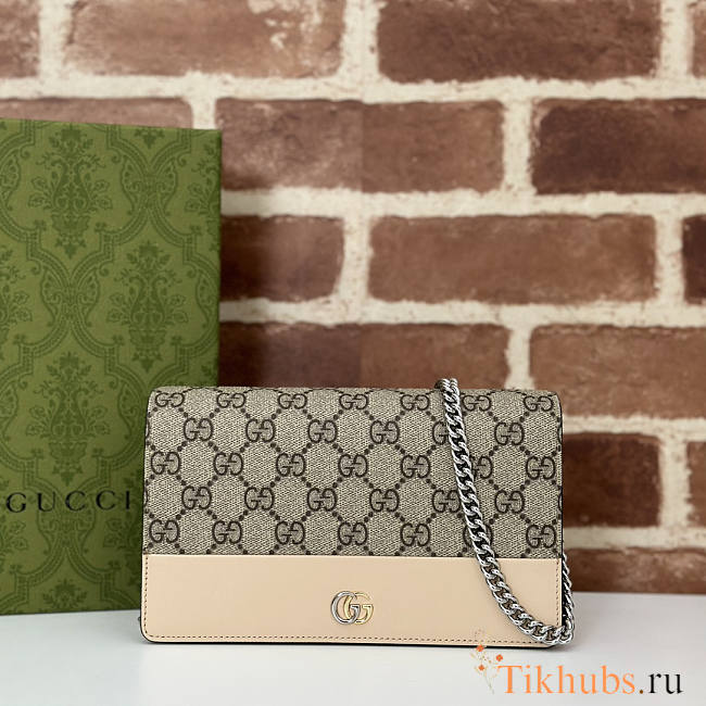 Gucci GG Marmont Chain Wallet Monogram Beige 20x12.5x4cm - 1