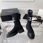 Chanel Short Boots Black - 5