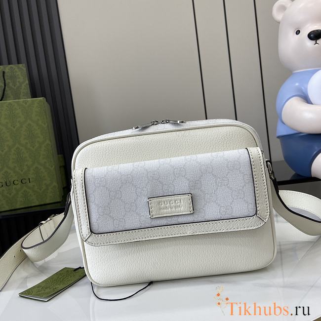 Gucci Small GG Crossbody Bag Tag White 23x18x7cm - 1