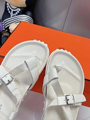 Hermes White Sandal  - 2