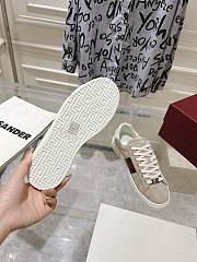 Gucci Ace Sneaker Web Beige Suede  - 2