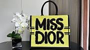 Dior Medium Book Tote Two-Tone Green Blue Miss 36 x 27.5 x 16.5 cm - 1