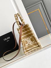Celine Small Cabas Thais Striped Triomphe 25.5 x 18.5 x 12 cm - 4