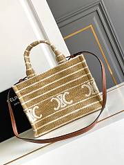 Celine Small Cabas Thais Striped Triomphe 25.5 x 18.5 x 12 cm - 2