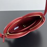 Bottega Veneta Mini Solstice Heart Dark Red 22x18x2cm - 4