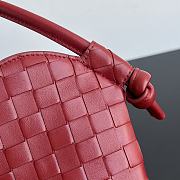 Bottega Veneta Mini Solstice Heart Dark Red 22x18x2cm - 2