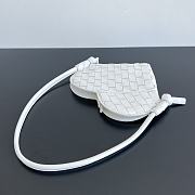 Bottega Veneta Mini Solstice Heart White 22x18x2cm - 4