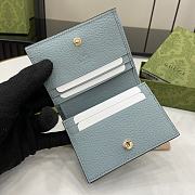 Gucci Ophidia GG Card Case Wallet Blue 11x8.5x3cm - 2