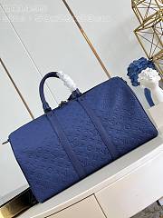 Louis Vuitton LV Keepall Bandoulière 50 Sapphire 50 x 29 x 23 cm - 2