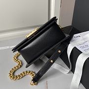 Chanel Small Flap Bag 24A Black Caviar Gold 20cm - 5