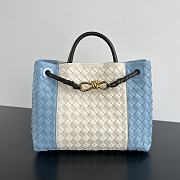 Bottega Veneta Medium Andiamo White Blue 32x25x11cm - 1