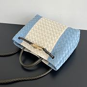 Bottega Veneta Medium Andiamo White Blue 32x25x11cm - 6