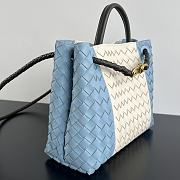 Bottega Veneta Medium Andiamo White Blue 32x25x11cm - 5