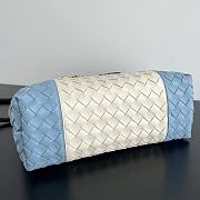 Bottega Veneta Medium Andiamo White Blue 32x25x11cm - 4