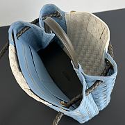 Bottega Veneta Medium Andiamo White Blue 32x25x11cm - 3