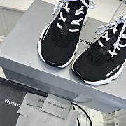 Balenciaga Speed Lace-up Trainers In Black/white Sneaker - 3