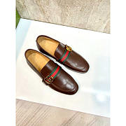 Gucci Tuseda Brown Leather Shoes - 1