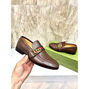 Gucci Tuseda Brown Leather Shoes - 2