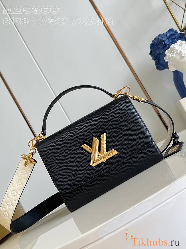 Louis Vuitton LV Twist Black MM 23 x 17 x 9.5 cm - 1