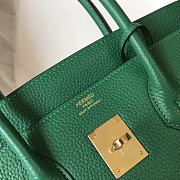 Hermes Birkin 25 Bag Green Togo Gold 25cm - 5